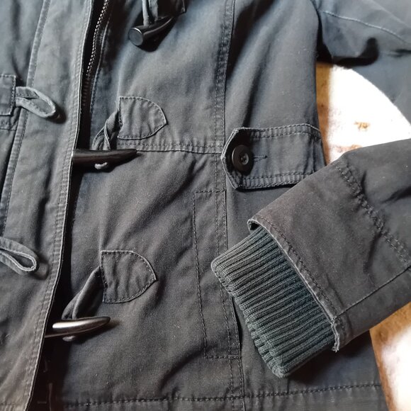 Reitmans Light Fall Toggle Zip-Up Hooded Jacket - Picture 8 of 10